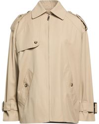 Barbara Bui - Sand Overcoat & Trench Coat Cotton, Wool - Lyst