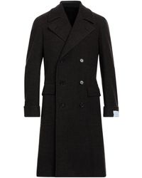Caruso - Dark Coat Wool - Lyst