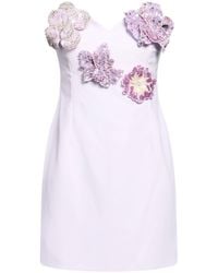 Amen - Lilac Mini Dress Polyester - Lyst
