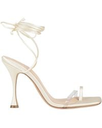 Magda Butrym - Cream Thong Sandal Textile Fibers, Pvc - Lyst