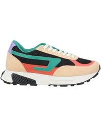DIESEL - Sand Sneakers Calfskin, Polyester - Lyst