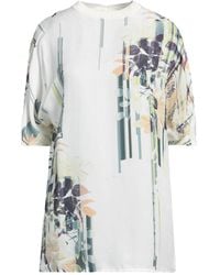 Agnona - Ivory Top Viscose, Silk, Cotton - Lyst
