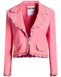 Moschino - Blazer Viscose, Elastane - Lyst