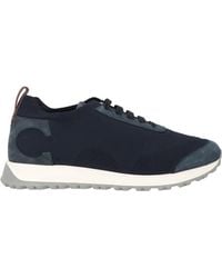Canali - Midnight Sneakers Leather, Textile Fibers - Lyst