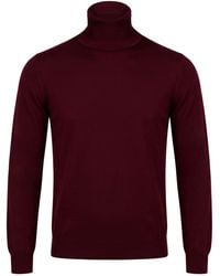 Alpha Studio - Burgundy Turtleneck Merino Wool - Lyst