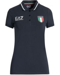 EA7 - Polo Shirt Cotton, Elastane - Lyst