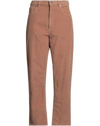 Pence - Camel Pants Cotton, Elastane - Lyst