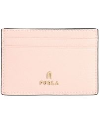 Furla - Camelia S Card Case -- Blush Document Holder Soft Leather - Lyst
