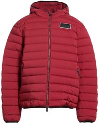 EA7 - Burgundy Puffer Polyester, Elastane - Lyst