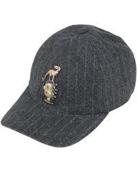 Isabel Benenato - Charcoal Hat Wool, Cotton, Polyester - Lyst