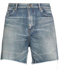 Saint Laurent - Shorts Jeans - Lyst