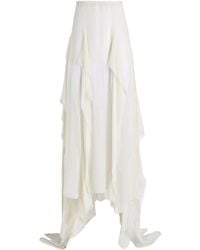 Ann Demeulemeester - Maxi Skirt Silk - Lyst
