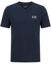 EA7 - T-Shirt Cotton, Elastane - Lyst