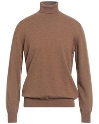 Kangra - Camel Turtleneck Wool - Lyst