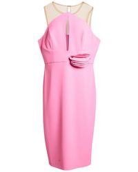 CAMILLA - Fuchsia Midi Dress Polyester - Lyst