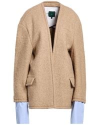 Jejia - Sand Coat Virgin Wool, Polyamide, Alpaca Wool, Silk, Mohair Wool - Lyst