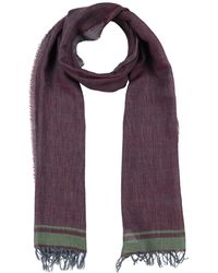 Woolrich - Burgundy Scarf Virgin Wool, Cotton - Lyst