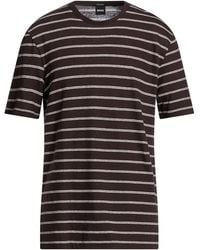 BOSS - T-Shirt Cotton, Linen - Lyst