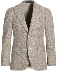 Oscar Jacobson - Blazer Cotton, Wool, Polyester - Lyst