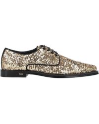 Dolce & Gabbana - Sequinned Derby Shoes - Lyst