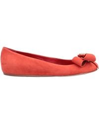 Orange Ballet flats and ballerina shoes for Women | Lyst