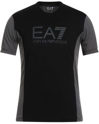 EA7 - T-Shirt Cotton - Lyst