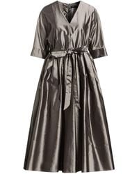 Max Mara - Midi Dress Polyester, Silk - Lyst