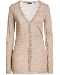 Fred Perry - Sand Cardigan Acrylic, Alpaca Wool, Wool - Lyst
