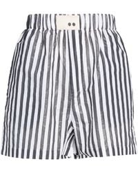 THE M.. - Charcoal Shorts & Bermuda Shorts Cotton, Polyester - Lyst