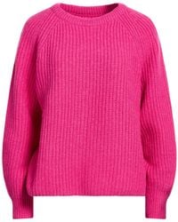 Barbour - Coastal Collection Fuchsia Sweater Wool, Polyamide - Lyst