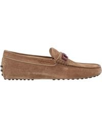 Tod's - Khaki Loafers Leather - Lyst