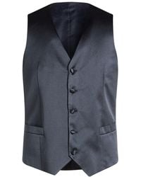 Canali - Slate Tailored Vest Silk - Lyst