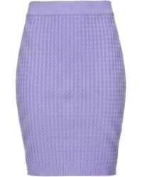 ViCOLO - Lilac Mini Skirt Viscose, Polyester - Lyst
