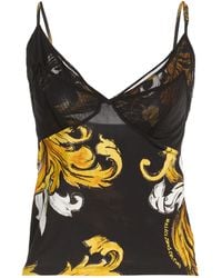 Versace Jeans Couture - Top Viscose, Elastane, Polyamide - Lyst