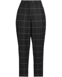 MOOD_ONE - Pants Polyester, Viscose - Lyst