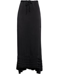 Masnada - Maxi Skirt Silk, Elastane - Lyst