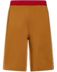 Sunnei - Mustard Shorts & Bermuda Shorts Cotton - Lyst