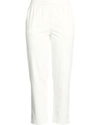 Circolo 1901 - Ivory Pants Cotton, Lycra - Lyst