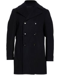 Mp Massimo Piombo - Midnight Coat Virgin Wool - Lyst