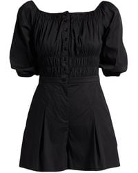 Patrizia Pepe - Playsuit Cotton, Polyamide, Elastane - Lyst