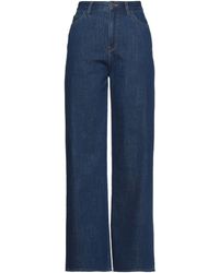 MSGM Denim Jeanshose in Blau Damen Bekleidung Jeans Ausgestellte Jeans 