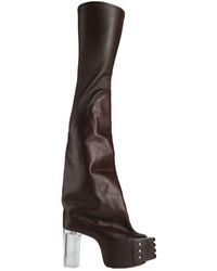 Rick Owens - Dark Boot Leather - Lyst