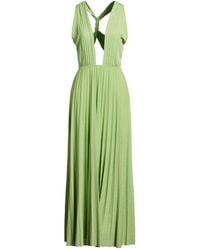 SOLOTRE - Maxi Dress Viscose, Polyamide, Polyester, Elastane - Lyst
