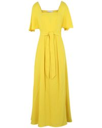 Calvin Klein Langes Kleid - Gelb