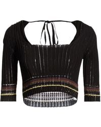 Cividini - Sweater Cotton, Silk, Viscose, Metal Fiber, Polyamide - Lyst