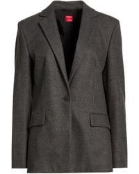 HUGO - Charcoal Blazer Polyester, Viscose, Elastane - Lyst