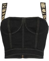 Versace Jeans Couture - Top Cotton, Elastane - Lyst