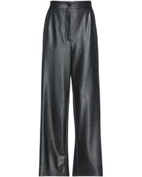 Pantalon MM6 by Maison Martin Margiela en coloris Noir Femme Vêtements Pantalons décontractés élégants et chinos Pantalons coupe droite 