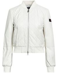Peuterey - Cream Jacket Leather - Lyst