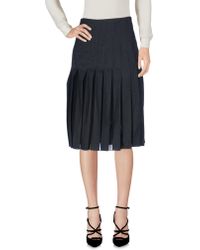 Sandro Knee Length Skirt - Gray